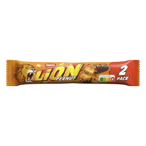 चॉकलेट कारमेल और कुरकुरा मूंगफली अनाज बार्स 62 ग्राम - LION