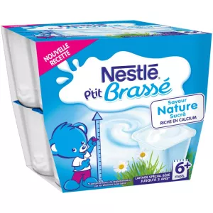 Dessert bébé nature 6+ mois 8x100g - NESTLE