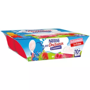 Dessert bébé fraise/framboise 10+ mois 6x60g - NESTLE