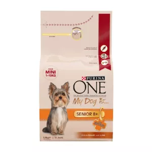 Croquettes pour chiens senior 8+ au poulet 1,5 kg - PURINA