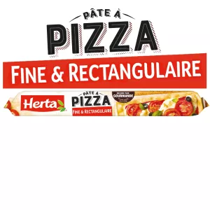 Pâte à pizza fine et rectangulaire maxi format 390 g - HERTA