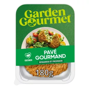 Pavé Gourmand نباتي بالسبانخ والجبن 180 غ - GARDEN GOURMET