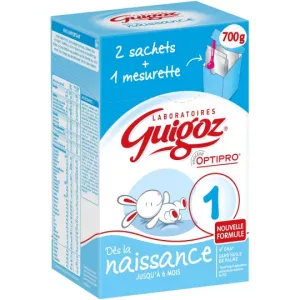 Lait bébé en poudre 1er âge 2x350g - GUIGOZ