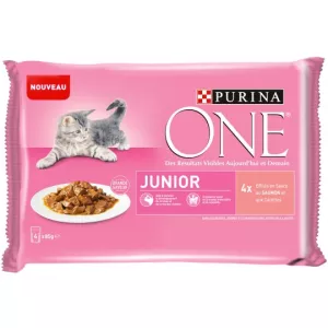 Thức ăn cho mèo con cá hồi 4x85g - PURINA ONE