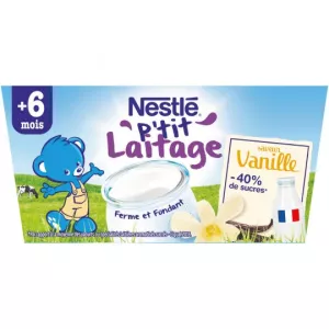 Dessert bébé vanille dès 6 mois 4x100g - NESTLE