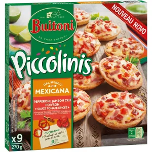 Mini pizzas piccolinis mexicana 9x30g - BUITONI
