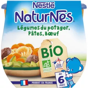 Plat bébé BIO légumes/ pâtes/ bœuf dès 6mois 2x190g - NESTLE