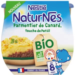 Repas bébé BIO parmentier de canard dès 8 mois 2x190g - NESTLE