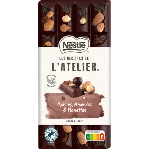 कार्यशाला से किशमिश, बादाम और हेज़लनट्स के साथ चॉकलेट बार 170 ग्राम - NESTLÉ