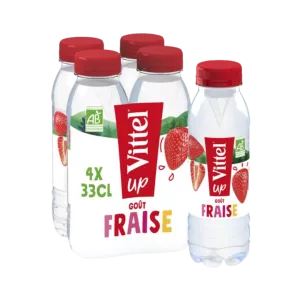 مياه معدنية 33 سنتيلتر للحيوانات الأليفة بالفراولة العضوية - VITTEL