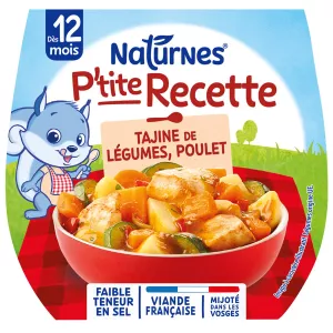 Babymahlzeit ab 12 Monaten, Hühnchen-Tajine, P'tite-Rezept, 200 g - NESTLÉ