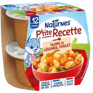 Comida para bebés a partir de 12 meses receta tagine de pollo P'tite 200g - NESTLÉ