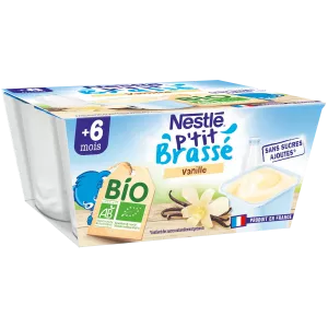 Ptit Brasse Vanille Bio 4x90g