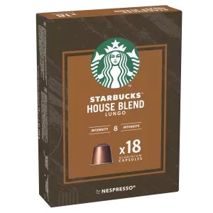 Capsule Café House Blend Lungo Compatibili Nespresso x10; 52 g - STARBUCKS