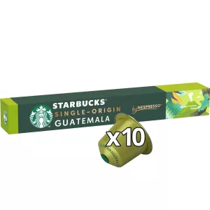 كبسولات قهوة متوافقة مع نسبريسو غواتيمالا إنتنستي 5 من نسبريسو X10 - Starbucks