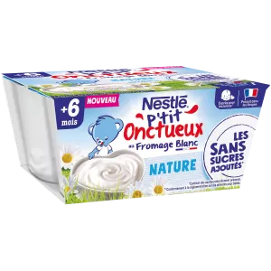 6か月の4x90gからのホワイトチーズを備えたPTITクロスター - NESTLE