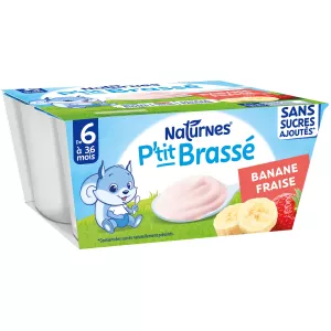 P'tit 从 6 个月开始酿造香蕉草莓 4x90 - NESTLÉ