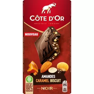 焦糖和饼干黑巧克力片170克 - Cote D'or