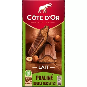 डबल हेज़लनट प्रालिन चॉकलेट टैबलेट 200g - CÔte D'or
