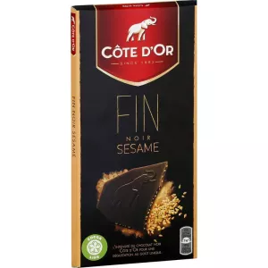 Tablette de chocolat fin noir sésame 100g - COTE D'OR