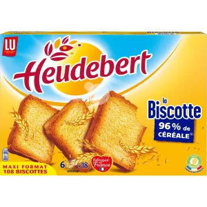 بقسماط 96% حبوب لا بيسكوت 875 جرام - HEUDEBERT