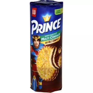 Biscoitos de chocolate multicereais Prince 293g - PRINCE
