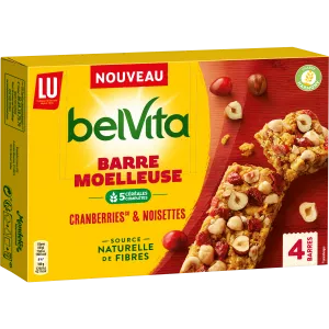 Biscoitos macios em barra de frutas vermelhas - 160g - BELVITA