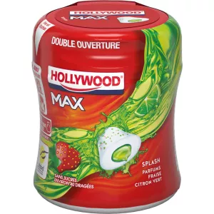 स्ट्रॉबेरी नींबू चीनी मुक्त ड्रेगीज़; 88 ग्राम - HOLLYWOOD