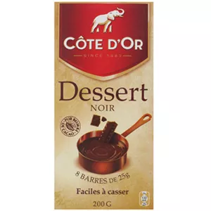 Tablette de chocolat noir 200g - COTE D'OR