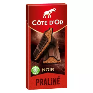 Dunkle Schokoladentafel gefüllt mit Praline 200g - Cote D'or