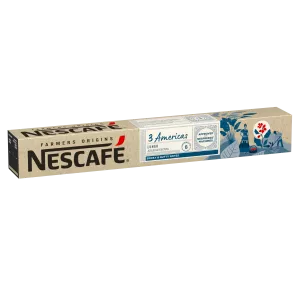 Cápsulas Café Espresso 3 Américas Lungo Compatibles Nespresso; x10; 54g - NESCAFE