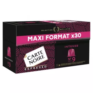 Café espresso intense n°9 x30 capsules 159g - CARTE NOIRE