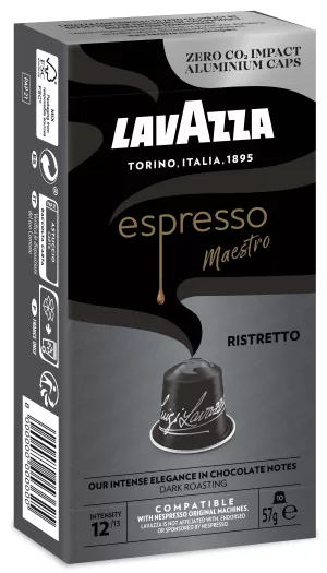Cápsulas de Café X10 Ristretto Aluminio 55g - LAVAZZA