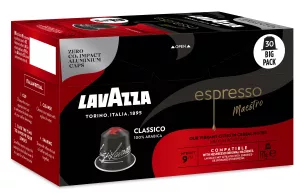 カプセルコーヒーエスプレッソクラシックマエストロコンパティブルネスプレッソ。 x30; 165g - LAVAZZA