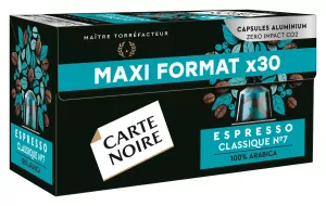 Kaffeekapseln kompatibel mit Nespresso Classic Espresso 7 x 30 - Carte Noire
