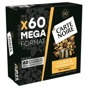 Kaffeekapseln kompatible Nespresso Lungo Classic ° 6 x60 - Carte Noire