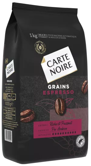 Coffee en Grains Espresso; 1kg - CARTE NOIRE
