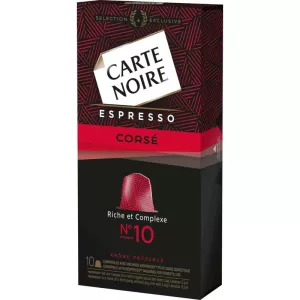 Café espresso con cuerpo x10 cápsulas 53g - CARTE NOIRE