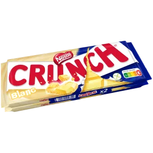 Barra de Chocolate Branco e Cereais Crocantes 2x100g - CRUNCH