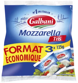 Mozza Galbani Tris 3x125g - GALBANI