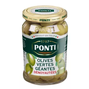 Оливки зеленые гигантские без косточек 290г -понти
