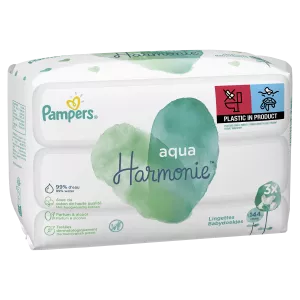 Lingettes aqua harmonie 3x48 - PAMPERS
