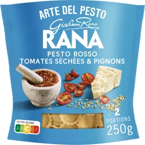 ताजा पेस्टो पेस्टो रोसो पास्ता रोसो सूखे टमाटर और पिंग्स 250 ग्राम - Rana