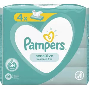 Лингеты чувствительные 4x52 - PAMPERS