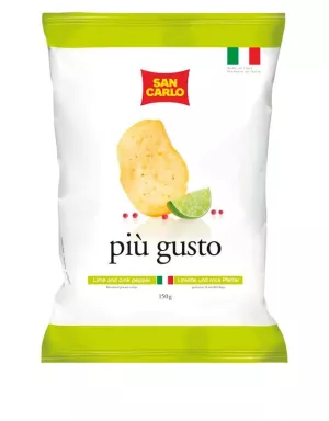 Piu gusto citron vert et piment rose 150g - SAN CARLO