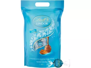 Lindor Doypack Caramel Pointe de Sel 1kg - LINDT