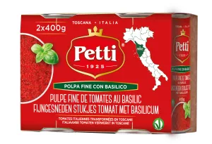 Petti Pulp Tom Basilc 2x400g