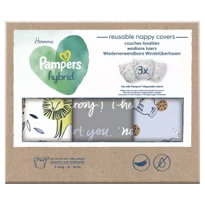Harmonie Hybride wasbare babyluiers voor baby's X3 - PAMPERS