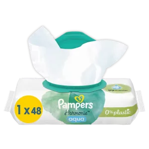 هارموني أكوا مناديل مبللة للأطفال ×48 - PAMPERS