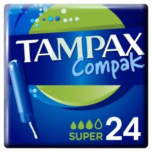 带 Super Compak 涂抹器的卫生棉条 x22 - TAMPAX